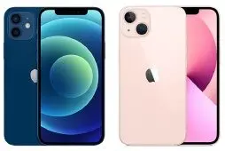 iPhone 12 and 13.